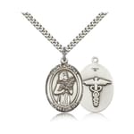 Sterling Silver St. Agatha Nurse Pendant w/ chain