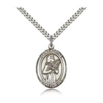 Sterling Silver St. Agatha Pendant w/ chain
