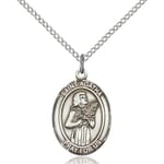 Sterling Silver St. Agatha Pendant w/ Chain