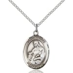 Sterling Silver St. Agnes of Rome Pendant w/ Chain