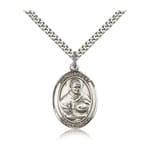 Sterling Silver St. Albert the Great Pendant w/ chain