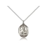 Sterling Silver St. Albert the Great Pendant w/ Chain