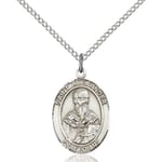 Sterling Silver St. Alexander Sauli Pendant w/ Chain