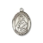 Sterling Silver St. Alexandra Pendant w/ Chain