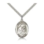 Sterling Silver St. Aloysius Gonzaga Pendant w/ chain