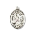 Sterling Silver St. Alphonsus Pendant w/ Chain