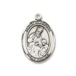 Sterling Silver St. Ambrose Pendant w/ Chain