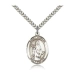 Sterling Silver St. Amelia Pendant w/ chain