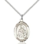 Sterling Silver St. Angela Merici Pendant w/ Chain