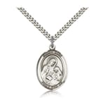 Sterling Silver St. Ann Pendant w/ chain