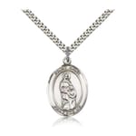 Sterling Silver St. Anne Pendant w/ chain