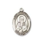 Sterling Silver St. Athanasius Pendant w/ Chain