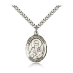 Sterling Silver St. Athanasius Pendant w/ chain