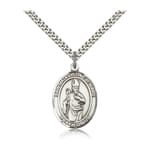 Sterling Silver St. Augustine of Hippo Pendant w/ chain