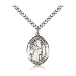 Sterling Silver St. Augustine Pendant w/ chain