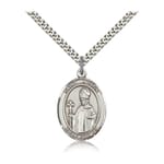 Sterling Silver St. Austin Pendant w/ chain