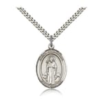 Sterling Silver St. Barnabas Pendant w/ chain