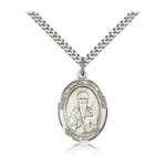 Sterling Silver St. Basil the Great Pendant w/ chain