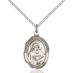 Sterling Silver St. Bede the Venerable Pendant w/ Chain