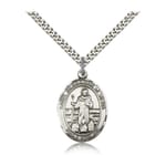 Sterling Silver St. Bernadine of Sienna Pendant w/ chain
