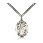 Sterling Silver St. Boniface Pendant w/ chain
