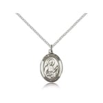 Sterling Silver St. Camillus of Lellis Pendant  w/ Chain