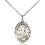 Sterling Silver St. Catherine of Bologna Pendant w/ Chain