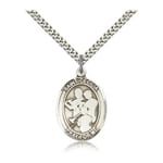 Sterling Silver St. Cecilia / Marching Band Pendant w/ chain