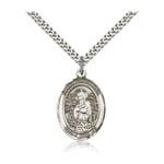 Sterling Silver St. Christina the Astonishing Pendant w/ chain