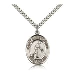 Sterling Silver St. Christopher Medal w/ chain - Bowling