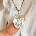 Sterling Silver St. Christopher Pendant w/ chain