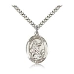 Sterling Silver St. Colette Pendant w/ chain