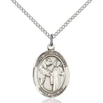 Sterling Silver St. Columbanus Pendant w/ Chain