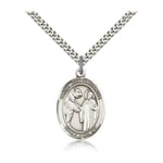 Sterling Silver St. Columbanus Pendant w/ chain