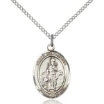 Sterling Silver St. Cornelius Pendant w/ Chain