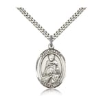 Sterling Silver St. Daniel Pendant w/ chain