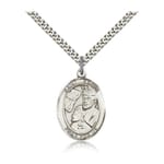 Sterling Silver St. Edwin Pendant w/ chain