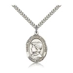 Sterling Silver St. Elizabeth Ann Seton Pendant w/ chain