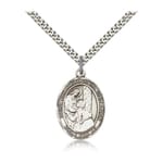 Sterling Silver St. Elizabeth of the Visitation Pendant w/ chain