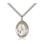 Sterling Silver St. Finnian of Clonard Pendant w/ chain
