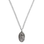 Sterling Silver St. Francis Medal with 24 inch chain