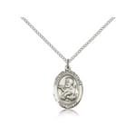 Sterling Silver St. Francis Xavier Pendant w/ Chain