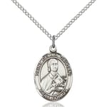 Sterling Silver St. Gemma Galgani Pendant w/ Chain