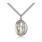 Sterling Silver St. Genevieve Pendant w/ chain