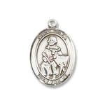 Sterling Silver St. Giles Pendant w/ Chain