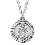 Sterling Silver St. Gregory Medal