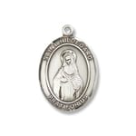 Sterling Silver St. Hildegard Von Bingen Pendant w/ Chain