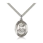 Sterling Silver St. Honorius Pendant w/ chain