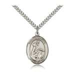 Sterling Silver St. Isabella of Portugal Pendant w/ chain
