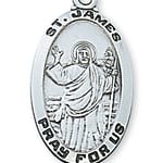 Sterling Silver St. James the Greater Medal 
